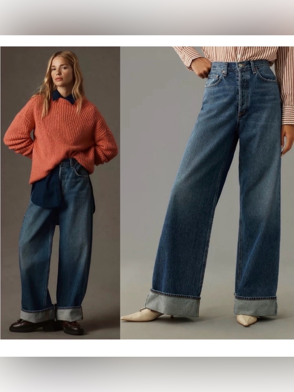 Dame High Rise Wide Leg Jeans in Control
AGOLDE.